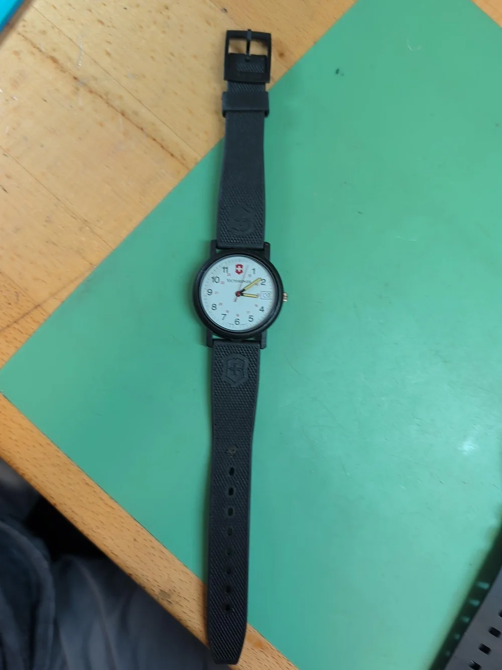 Victorinox Swiss Army White Dial Black Strap Field Watch